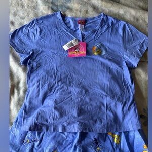 NWT! Looney Tunes Women’s 2-piece Sleepwear Pajama Short Set. Purple/Blue color